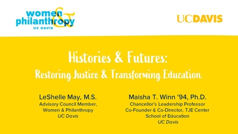 Thumbnail for entry Histories &amp; Futures:  Restoring Justice and Transforming Education