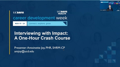 Thumbnail for Interviewing with Impact: A One-Hour Crash Course
