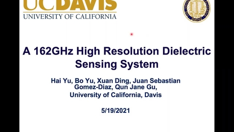 Thumbnail for A 162 GHz High Resolution Dielectric Sensing System Based on Ring Resonator Sensor