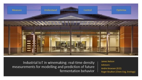 Thumbnail for entry Industrial IoT in winemaking: real-time density measurements for modelling and prediction of future fermentation behavior