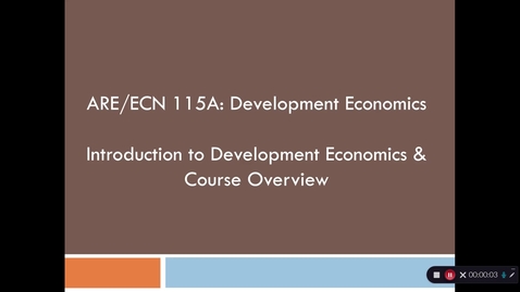 Thumbnail for ARE/ECN 115A:  Introduction and Overview