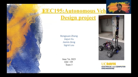 Thumbnail for entry EEC195:Autonomous Vehicle Design Project Video #TEAM 3