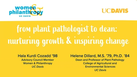 Thumbnail for entry From Plant Pathologist to Dean: Nurturing Growth and Inspiring Change