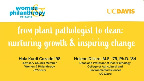 Thumbnail for From Plant Pathologist to Dean: Nurturing Growth and Inspiring Change