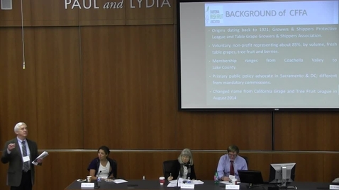 Thumbnail for Agriculture and Farm Labor Since 1975: Discussants Barry Bedwell, Don Villarejo