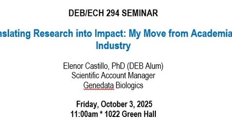 Thumbnail for &quot;Translating Research into Impact: My Move from Academia to Industry&quot;