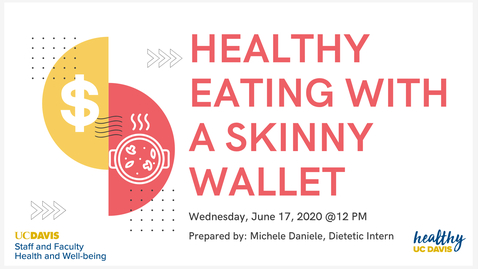 Thumbnail for entry Healthy Eating With A Skinny Wallet