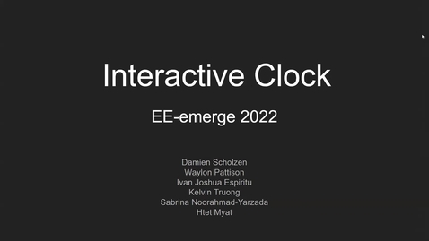 Thumbnail for entry EE-Emerge Interactive Clock