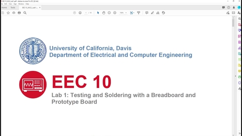 Thumbnail for entry EEC 10 Lab 1 - Breadboard, DC Simulations, and Measurements