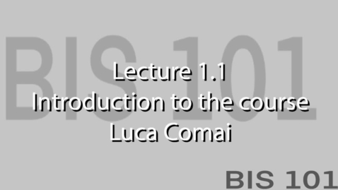 Thumbnail for Lec1.1.0. Welcome and introduction