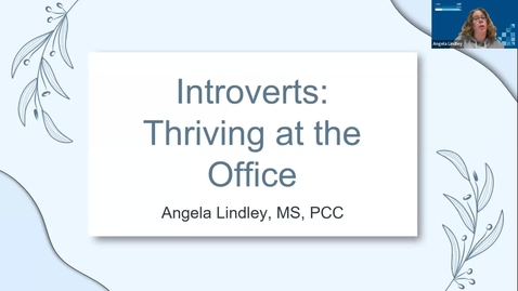 Thumbnail for 2024 CDW Finding Success in your Career as an Introvert