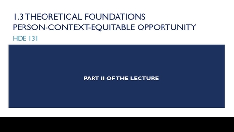 Thumbnail for HDE 131 Lecture 1.3 Part II