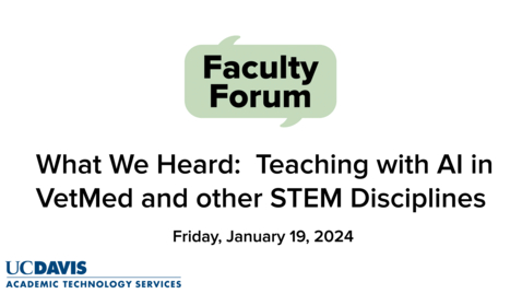 Thumbnail for Dr. Andy Jones' Video Preview of January 19, 2024 ATS Faculty Forum on AI and STEM Education