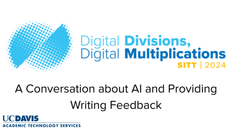 Thumbnail for A conversation about AI and Providing Writing Feedback with UWP Generative AI Experts and Dr. Andy Jones: A SITT 2024 Interview