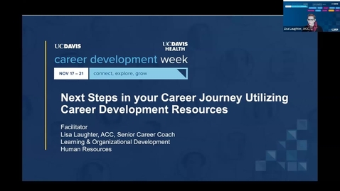Thumbnail for Next Steps in your Career Journey Utilizing Career Development Resources