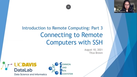 Thumbnail for entry Connecting to Remote Computers with SSH