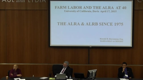 Thumbnail for The ALRA &amp; ALRB Since 1975: Tom Sobel