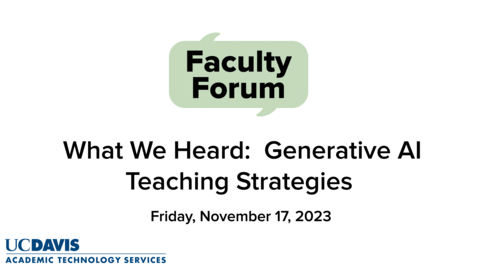 Thumbnail for Dr. Andy Jones' Preview Video for the November 2023 Faculty Forum on Teaching with Artificial Intelligence