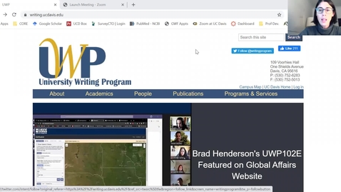 Thumbnail for Graduate Writing Fellow Consultations: How to Sign Up for a Consultation