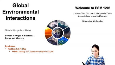 Thumbnail for Lecture 3 - History of Planet Earth - ESM 120 (Winter 2022)