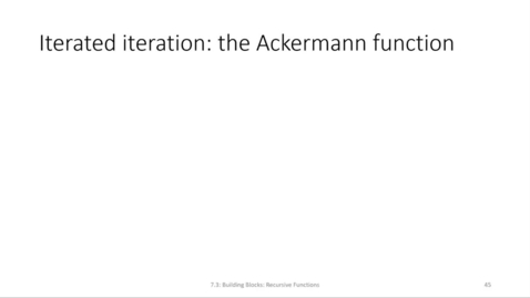 Thumbnail for ECS 220 7b:7.3-2 Ackermann function