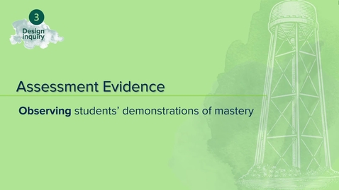 Thumbnail for entry Stage 3 Part 2: Assessment Evidence