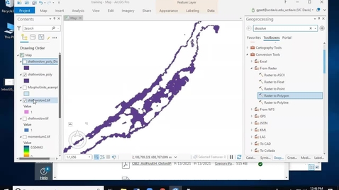 Thumbnail for entry GIS for River Science- Rasters, Part 2