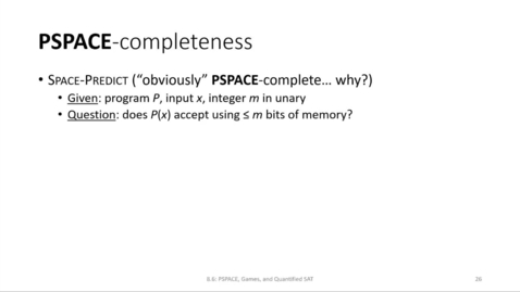 Thumbnail for entry ECS 220 8c:8.6-2 PSPACE-completeness