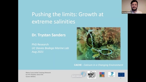 Thumbnail for entry BML - Dr. Trystan Sanders: &quot;Pushing the limits: Growth at extreme salinities&quot;