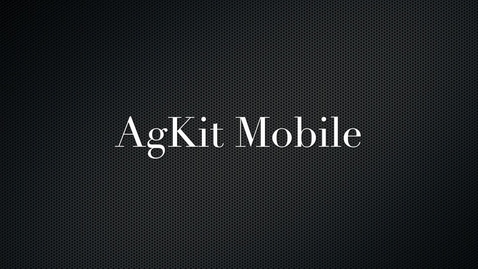 Thumbnail for Agkit User Interface