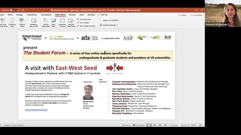 Thumbnail for entry Virtual Visit to East West Seeds