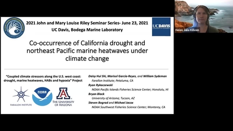 Thumbnail for BML - Dr. Daisy Hui Shi: &quot;Co-occurrence of California drought and Northeast Pacific marine heatwaves under climate change&quot;