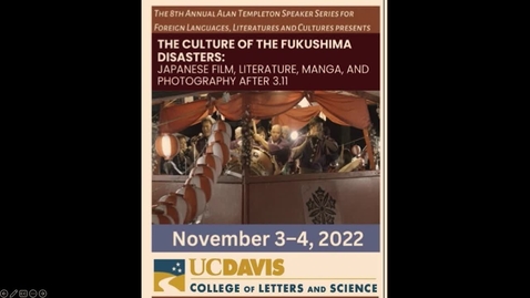 Thumbnail for 3) Culture of the Fukushima Disasters--presentation by Dr. Rachel DiNitto