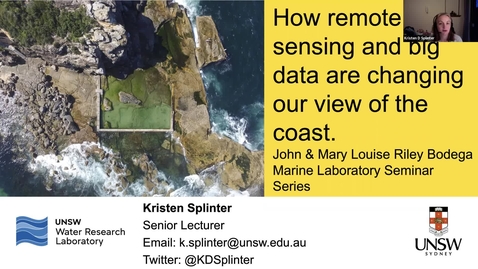 Thumbnail for entry BML - Dr. Kristen D Splinter: &quot;How remote sensing and big data are changing our view of the coast&quot;