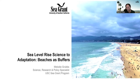 Thumbnail for entry BML - Melodie Grubbs: &quot;Sea Level Rise Science to Adaptation: Beaches as Buffers&quot;