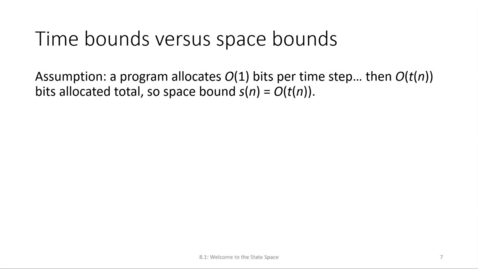 Thumbnail for ECS 220 8a:8.1-3 relationship of time and space-bounded complexity classes
