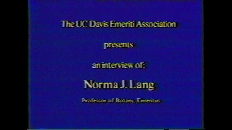 Thumbnail for entry Norma Lang
