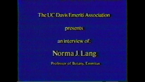 Thumbnail for Norma Lang