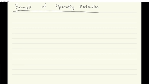 Thumbnail for ECS 120 5a:3 example of separating extension