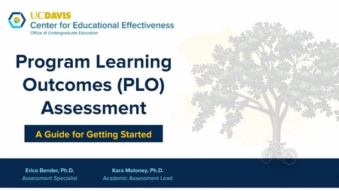 Thumbnail for entry PLO Assessment Overview