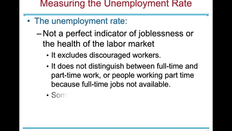 Thumbnail for ECN 1B: Lecture 9 - Unemployment and Its Natural Rate (Part 2 of 2)