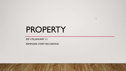 Thumbnail for ESp170-Jan13 L4. Property
