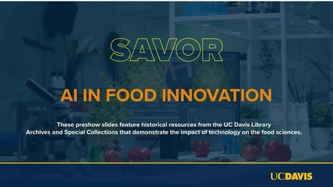 Thumbnail for Savor: AI in Food Innovation