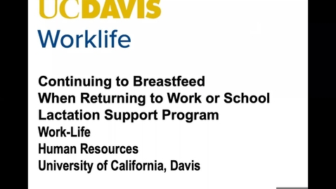 Thumbnail for Continuing to Breastfeed_Part 3