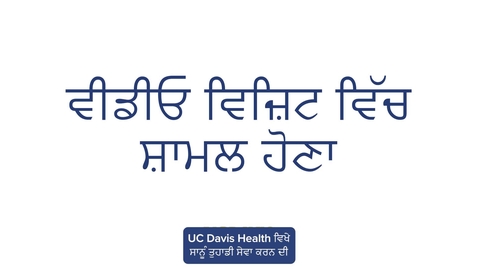 Thumbnail for Joining a Video Visit — Punjabi
