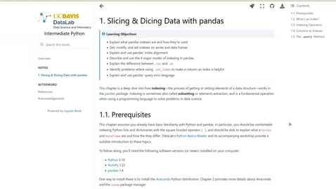 Thumbnail for Intermediate Python: Slicing &amp; Dicing Data with Pandas – 2022-04-18