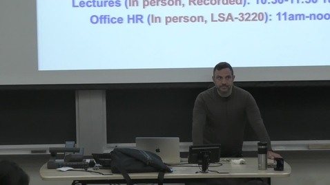 Thumbnail for MCB-143 Lecture 1 (March 31st 2026)