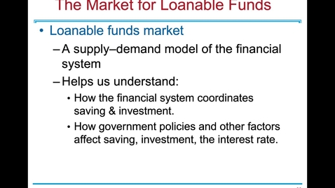 Thumbnail for ECN 1B: Lecture 8 - Savings, Investment and the Financial System (Part 3 of 3)