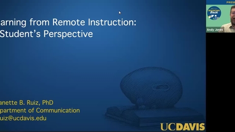 Thumbnail for entry SITT 2021 - Learning from Remote Instruction: A Student’s Perspective