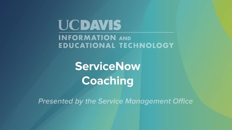 Thumbnail for ServiceNow Coaching